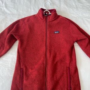 Women’s Patagonia Better Sweater, Red, Full zip, size M